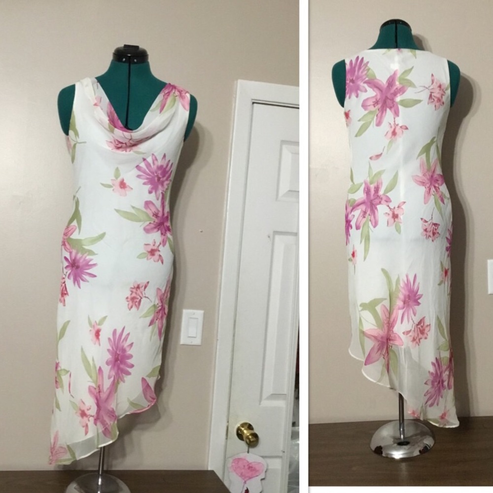 ALYN PAIGE...high low floral dress
